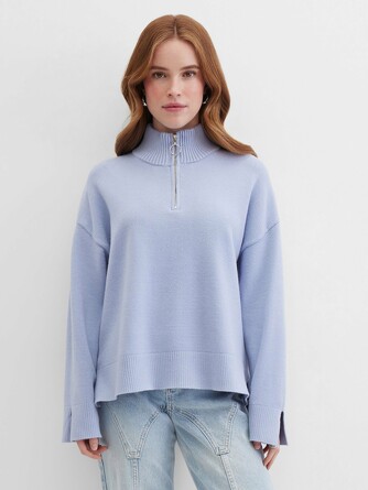 Джемпер вязаный с молнией Barmariska