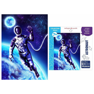 Пазл из ХДФ. Космонавт (130 дет.), 8 лет+ Melograno