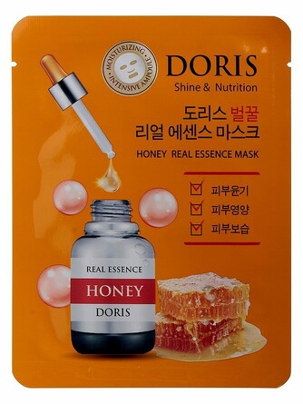 Маска на тканевой основе doris honey real essence mask, 25 мл Jigott