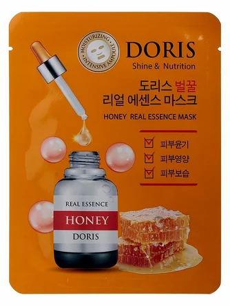 Маска на тканевой основе doris honey real essence mask 25 мл Jigott