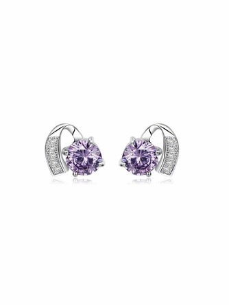 Серьги-гвоздики c посеребрением Iris Premium Jewelry