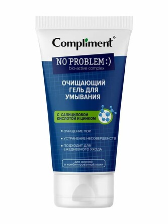 Гель для умывания очищающий с салициловой кислотой и цинком, 200 мл Compliment