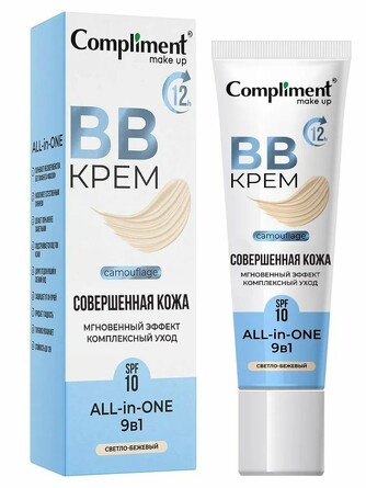 Крем-BB светло-бежевый, 35 мл Compliment