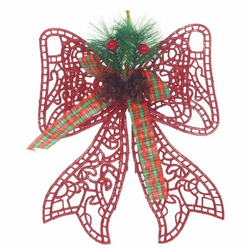 Украшение новогоднее Бант 18х3х24 см