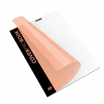 Комплект общих тетрадей (6 шт.) с пластиковой обложкой на скобе CoverProBook Neon, оранжевый, А4, 48 листов, клетка  ErichKrause