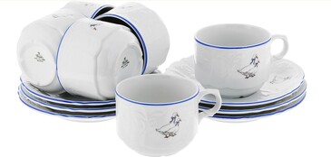 Набор чашек с блюдцем (6 шт. по 240 мл, блюдце 15 см) Bernadotte