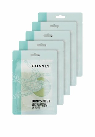 Маска гидрогелевая для лица с экстрактом ласточкиного гнезда, 5 шт. Consly