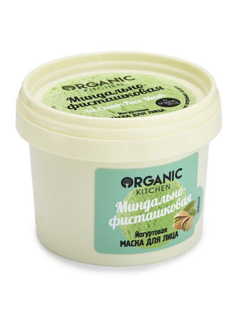 Йогуртовая маска для лица Миндально-фисташковая, 100 мл Organic Kitchen