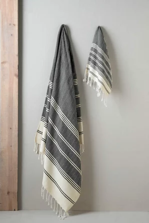 Набор полотенeц с бахромой (2 пр. по 38х68 см) Zigzag Arya Home