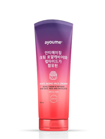 Крем для лица антивозрастной с королевской икрой и пептидами 70 мл Ayoume