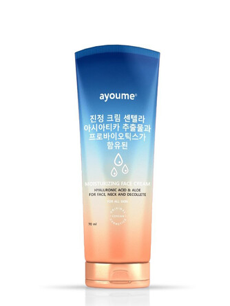 Крем для лица увлажняющий с гиалуроновой кислотой и морскими водорослями 70 мл Ayoume