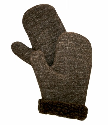 Варежки-рукавицы из шерстяного меха Тефия