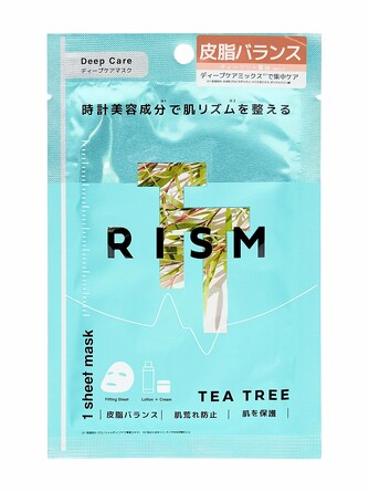 Маска для лица тканевая для интенсивного ухода за кожей с маслом чайного дерева Rism