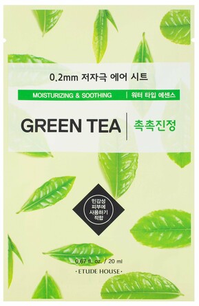 Тканевая маска для лица с экстрактом семян зеленого чая, 20мл Etude House
