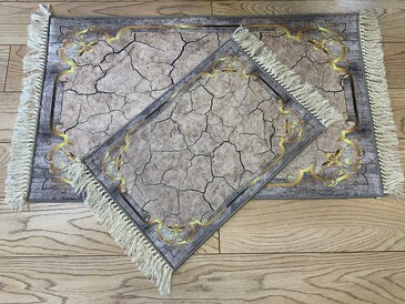 Набор ковриков для ванной и туалета (2 пр.) Decorative 60х100; 40х60 см Zalel