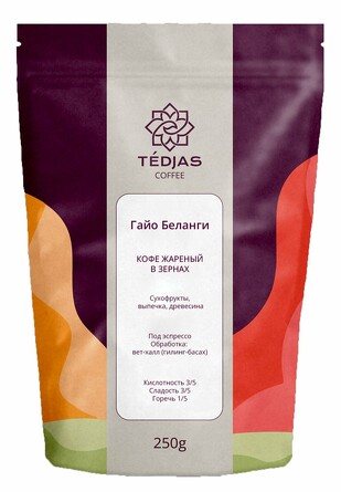 Кофе Индонезия Суматра Гайо Беланги, 250 г Tedjas