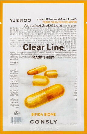 Маска для лица тканевая восстанавливающая с пробиотиками, 25 мл Consly
