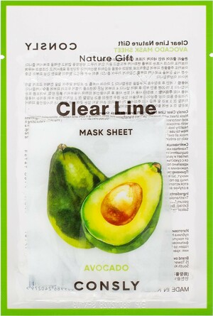 Маска для лица тканевая с экстрактом авокадо, 25 мл Consly