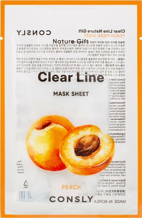 Маска для лица тканевая с экстрактом персика, 25 мл Consly