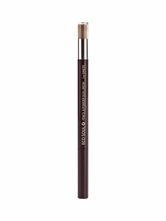 Карандаш-пудра для бровей eco soul pencil & powder dual brow 02.deep brown, 0,5 гр*0,3 гр The Saem