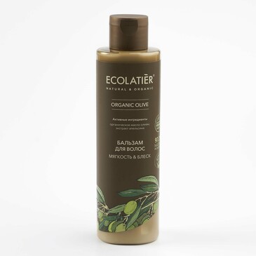 Бальзам для волос Мягкость&Блеск Серия Organic Olive, 250 мл Ecolatier