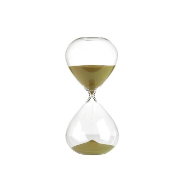 Часы Sandglass M gold 30 см Pols Potten