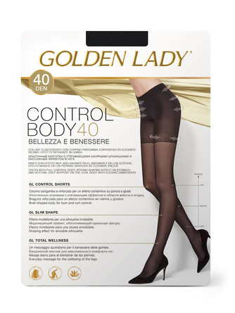 Колготки (2 пары) Control Body 40 Golden Lady