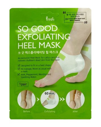 Пилинг- маски для пяток Exfoliating Heel Mask 1 пара, 1 пара Prreti