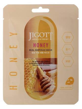 Маска на тканевой основе honey real ampoule mask Jigott