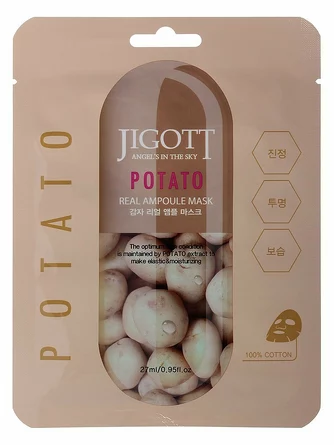 Маска на тканевой основе potato real ampoule mask Jigott