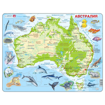 Пазл. Животные Австралии (Русский) Larsen