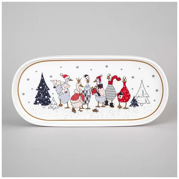 Блюдо овальное Family Christmas 25,5 см Lefard