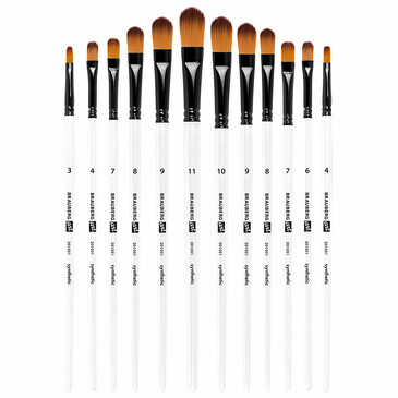 Кисти художественные синтетика 12 шт. Brauberg