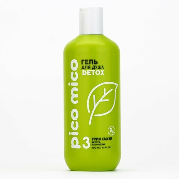 Гель для душа Detox, грин смузи, 400 мл Beauty Fox