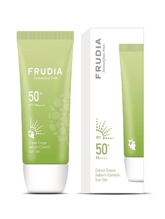 Гель для лица солнцезащитный с зеленым виноградом Себум контроль SPF50+/PA ++++, 50 г Frudia