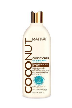 Восстанавливающий кондиционер с органическим кокосовым маслом для поврежденных волос Coconut 500мл K
