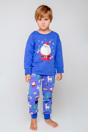 Пижама Новый год (фуфайка дл.рукав и брюки) Crockid