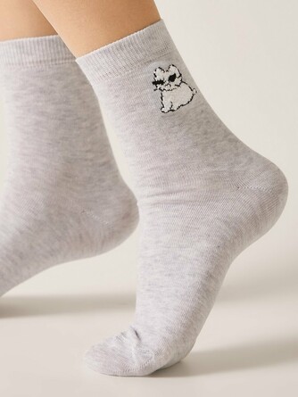 Носки Classic с пушистым рисунком Conte Elegant