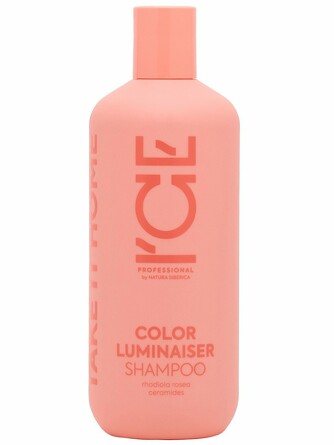 Ламинирующий шампунь для окрашенных волос Take it home серии Color Luminaiser, 400 мл Ice by Natura Siberica