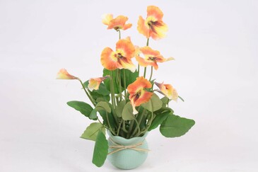 Растение искусственное Анютины глазки mix AltFlowers