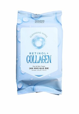 Салфетки мицеллярные с ретинолом и коллагеном, 30 шт. Tenzero