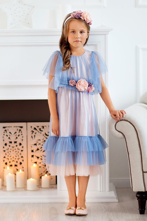 Платье с декором Zaza-Couture