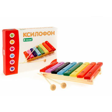 Ксилофон (8 тонов) Развивающие деревянные игрушки