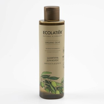 Шампунь для волос Мягкость&Блеск Серия Organic Olive, 250 мл Ecolatier