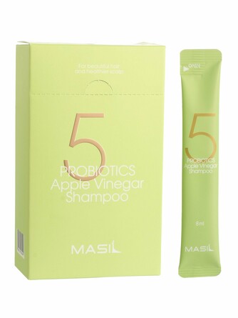 Набор шампуней 5 probiotics apple vinegar shampoo stick pouch (8 млX20 шт.)  Masil
