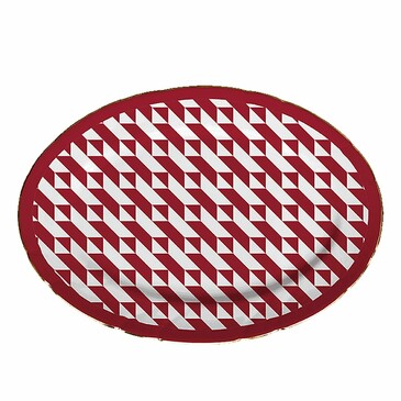 Тарелка овальная Le Rouge 26х18 см Baci Milano