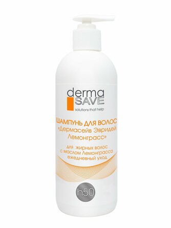 Шампунь для жирных волос (ежедневный) H50, 500 мл Derma Save