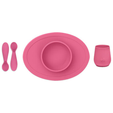 Набором первой посуды First Food Set (мини-тарелка 148 мл, кружка 59 мл и 2 ложки) Ezpz