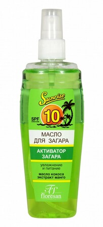 Спрей-масло для быстрого загара Фруктовая экзотика охлаждающее, 135мл Floresan