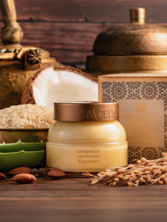 Маска ночная для лица увлажняющая Белый рис, 100 г Spa Ceylon